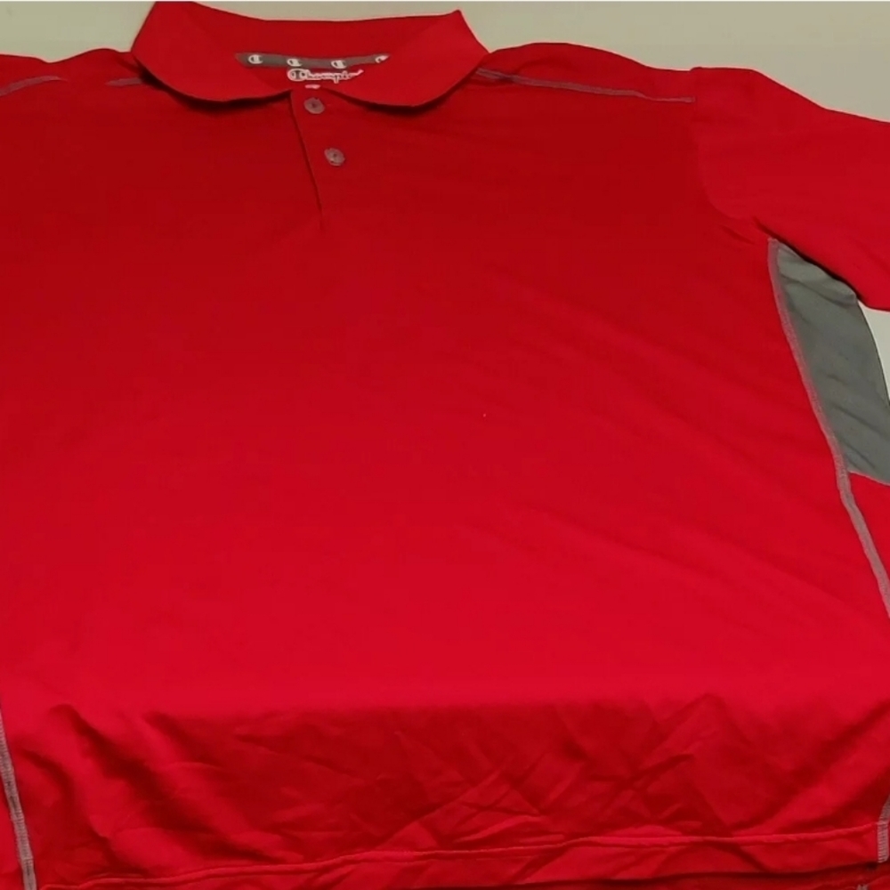 Champion Performax Red Polyester Polo Size Medium